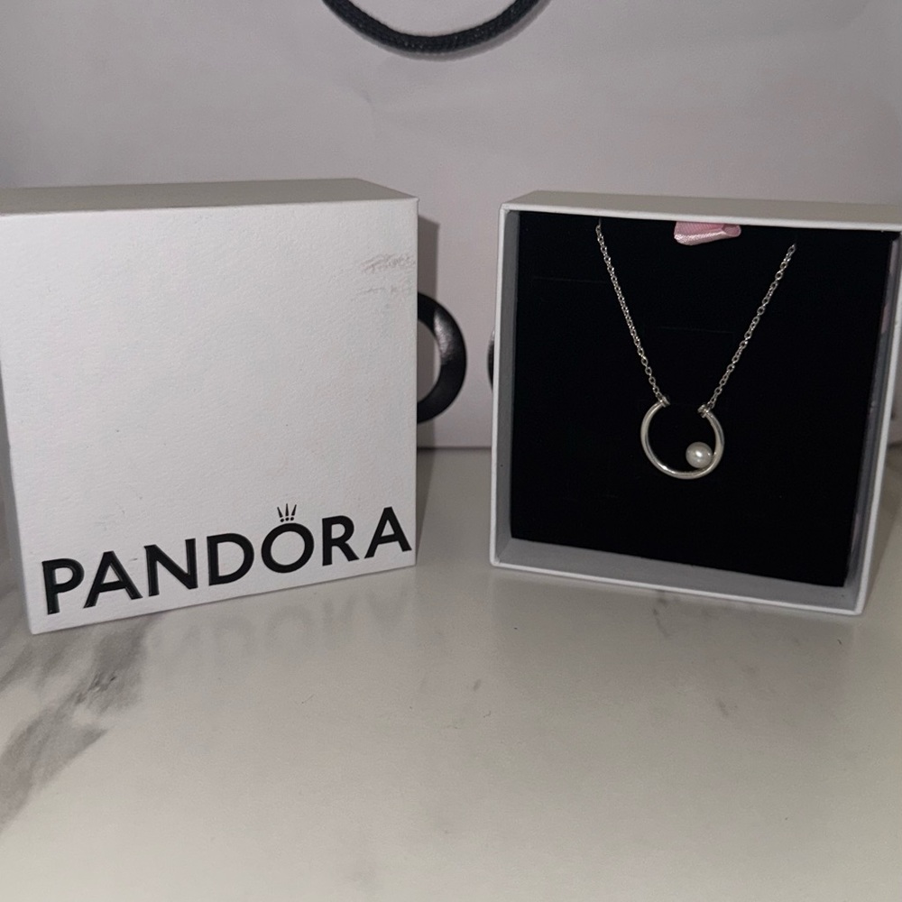 Pandora Contemporary Pearl Necklace, Freshwater Cultured Pearl